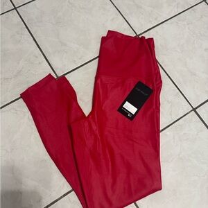 90 Degree By Reflex Red Activewear Leggings